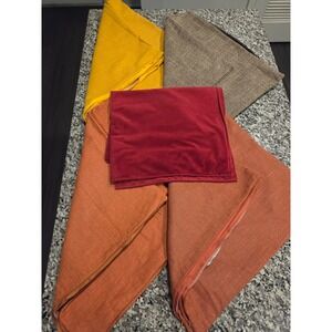Lot of 10 Pillow Cover Set (8) 18x18 (2) 12x20 Multi Color Linen Velvet 10pc